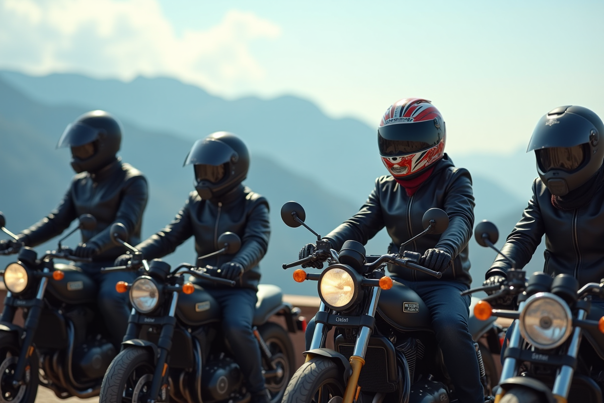 chapeaux motard