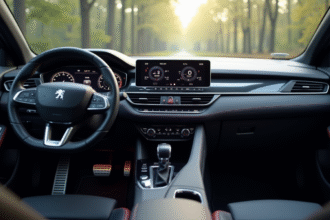 Intérieur moderne Peugeot 508 PSE tableau de bord numérique