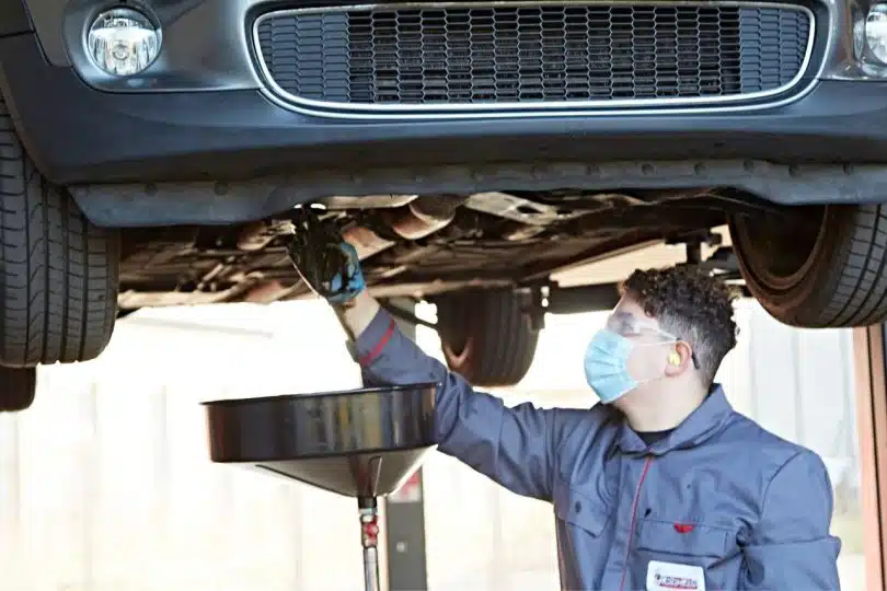 vidange chez Peugeot